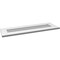 Ekena Millwork Vertical Surface Mount PVC Gable Vent: Non-Functional, w/3-1/2"W x 1"H, Standard Frame, 36"W x 12"H GVPVE36X1201SN - alternate 3